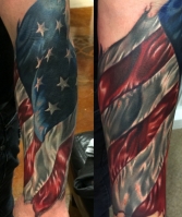 american flag forearm